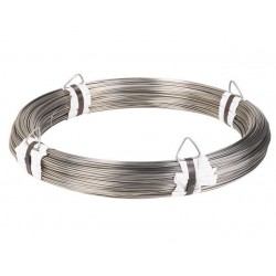 Câble souple, corde à piano. Diamètre 2,5 mm. Longueur 2,5 m. Tête