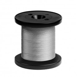 Fil câblé gris acier 0,6mm x10m
